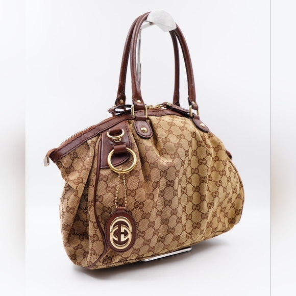 AT28❤️Gucci GG Monogram Canvas Sukey 2 Way - Picture 4 of 15